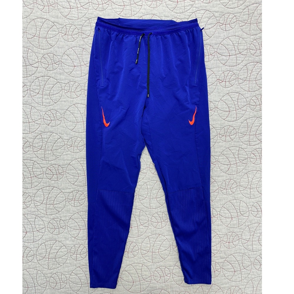Nike Men's Dri-FIT ADV AeroSwift Racing Pants Blue Orange DM4615-455 Size Small